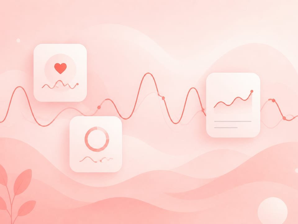 Soft coral HRV cards and variability waveform illustration